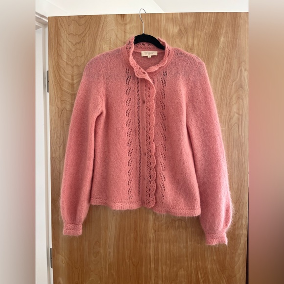 Sézane Angie Blush Pink Sweater Cardigan, size S - Picture 2 of 4